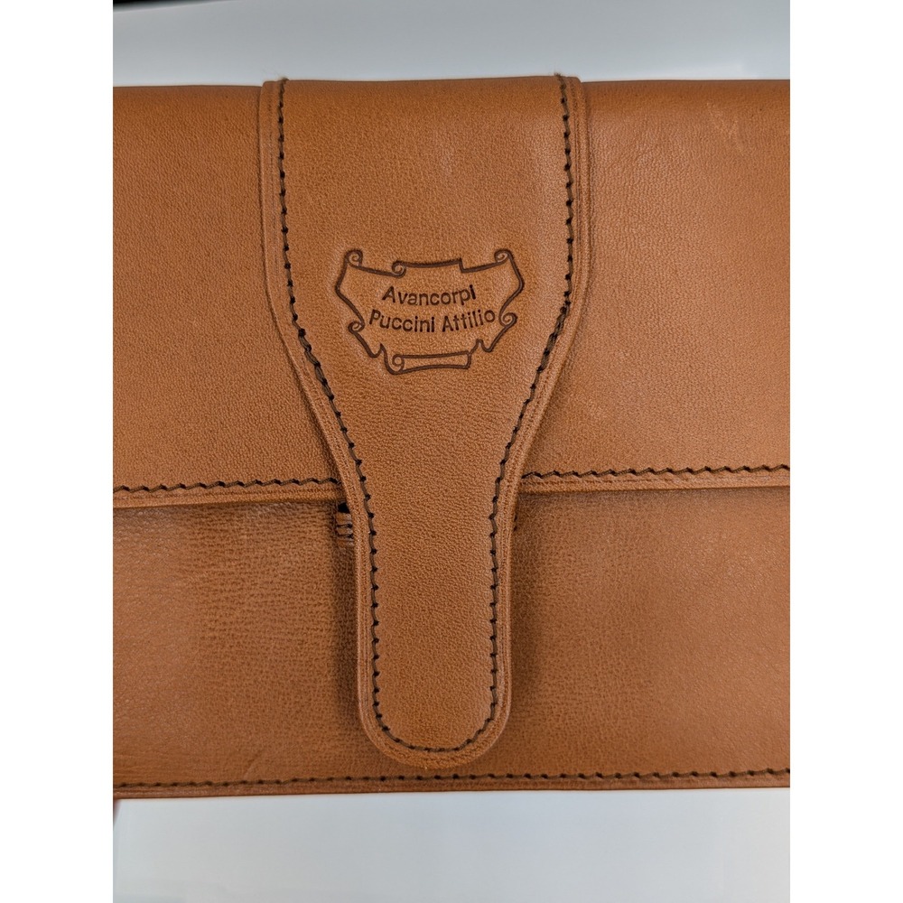 Avancorpi Puccini Attilio Wallet Tan Italian Leather Long Continental Cognac EUC - Picture 6 of 12